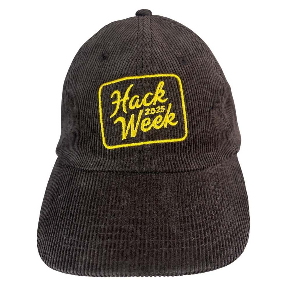 Discord Hack Week 2025 Corduroy Strapback Hat One Size Cap